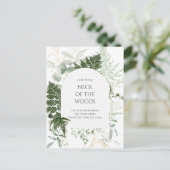 Greenery Neck of the Bossen Moving Announcement Briefkaart (Staand voorkant)