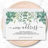 Greenery New Address Verhuisaankondiging Aankondiging