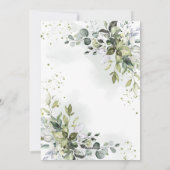 Greenery New Home Bewegende Aankondigingsadres Feestdagenkaart (Achterkant)