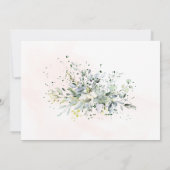 Greenery Niets Fancy Net Love Elopement Invite Save The Date (Achterkant)