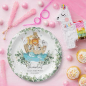 Greenery Noah's Ark Baby shower Verjaardagsdoop Papieren Bordje (Feest)