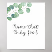 Greenery - noem dat baby-poster voor de douche poster (Voorkant)