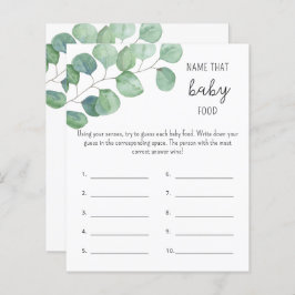 Greenery - noem dat baby VOEDSELdouchespel