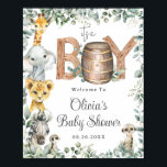 Greenery Oerwoud Animals Baby shower Welkom Poster<br><div class="desc">Personaliseer dit geweldige rustieke groen oerwoud dieren baby shower welkom teken gemakkelijk en snel. Klik gewoon op de knop Aanpassen om de teksten te bewerken, lettertypen en lettertypekleuren te wijzigen. Met waterverf oerwouden en een chique groene krans. Beschikbaar en geprint in een digitale instant download-indeling. Overeenkomende objecten beschikbaar in winkel....</div>