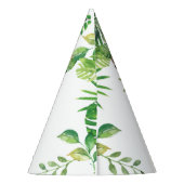 Greenery Oerwoud Animals Safari Car Birthday Cone Feesthoedjes (Achterkant)