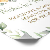 Greenery Oerwoud Animals wil Baby Sign Game Poster (Hoek)