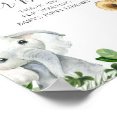 Greenery Oerwoud Safari Animals Books for Baby Sig Poster (Hoek)