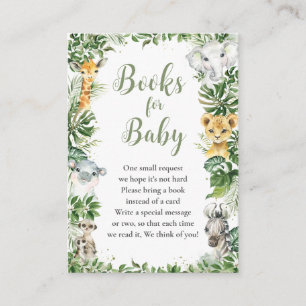 Greenery Oerwoud Safari Dieren Boeken voor Baby Informatiekaartje