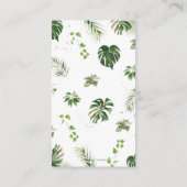 Greenery Oerwoud Safari Dieren Gift Registry Informatiekaartje (Achterkant)