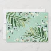 Greenery Oerwoud Safari Wilde Dieren Baby shower Kaart (Achterkant)