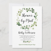 Greenery oh baby shower per post uitnodiging (Voorkant)