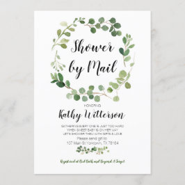 Greenery oh baby shower per post uitnodiging
