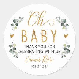 Greenery Oh Baby Stickers