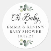 Greenery Oh Baby Stickers (Voorkant)