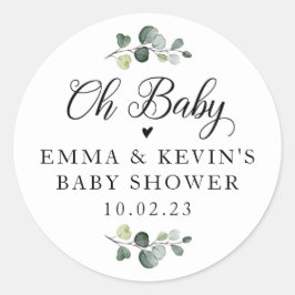 Greenery Oh Baby Stickers