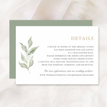 Greenery Olive Branch Baby's Breath Wedding Detail