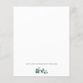 Greenery Olive Branches, Olive Tree Wedding Flyer (Achterkant)