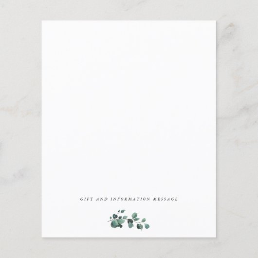 Greenery Olive Branches, Olive Tree Wedding Flyer (Achterkant)