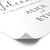 Greenery Olive Welcome Wedding Sign Poster (Hoek)