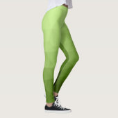 Greenery ombre gradiënt geometrisch maaspatroon leggings (Rechts)