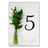 Greenery op White Wedding Kaart (Voorkant)