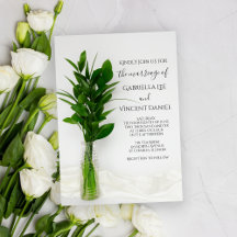 Greenery op White Wedding