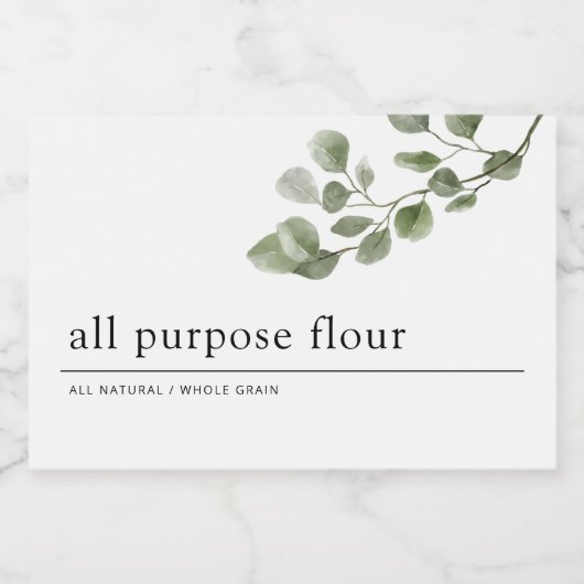 Greenery Pantry Voedselcontainer Etiket (Enkel label)