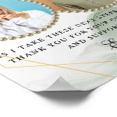 Greenery Parents of the Bride Dank u Gift Poster (Hoek)