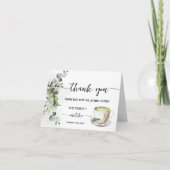 Greenery Perfect Matcha Thank You Card Folded Bedankkaart (Voorkant)
