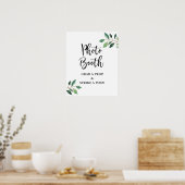 Greenery Photo Booth Wedding of Party Sign Poster (Keuken)