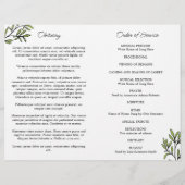 Greenery Photo Celebration of Life Funeral (Achterkant)