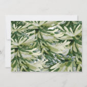 Greenery Photo Christmas Card with Bow & Scallop  Feestdagenkaart (Achterkant)