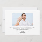 Greenery Photo Save the Date Kaart (Achterkant)