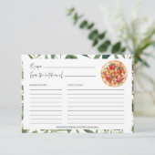 Greenery Pie Kitchen Vrijgezellenfeest Recipe Kaar (Staand voorkant)