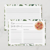 Greenery Pie Kitchen Vrijgezellenfeest Recipe Kaar (Voorkant / Achterkant)