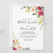 Greenery Pink Blush Bridal Luncheon Vrijgezellenfe Kaart (Voorkant)