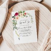 Greenery Pink Blush Floral Sip en Zie Kaart