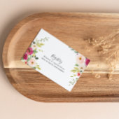 Greenery Pink Blush Floral Wedding Gift Registry Informatiekaartje