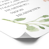 Greenery Pink Mint Peach Pumpkin Old Wives Tales Poster (Hoek)