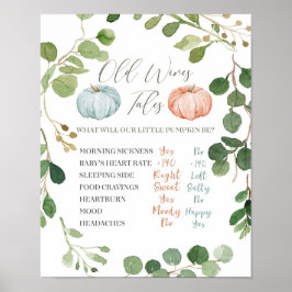 Greenery Pink Mint Peach Pumpkin Old Wives Tales Poster