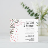 Greenery Pink Modern Wedding (Staand voorkant)