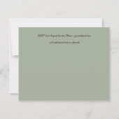 Greenery Pink Modern Wedding (Achterkant)