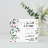 Greenery Pink Modern Wedding (Staand voorkant)