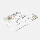 Greenery Pink Rose bruiloft gastenboek (Hoek)