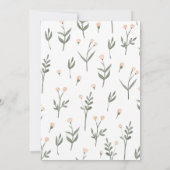 Greenery Pink Waterverf Floral Vrijgezellenfeest Kaart (Achterkant)