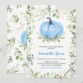 Greenery pompoen Baby shower Kaart (Voorkant / Achterkant)