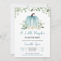 Greenery pompoen Baby shower