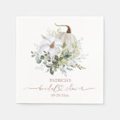 Greenery Pompoen Herfst Vrijgezellenfeest Servette Servet (Voorkant)