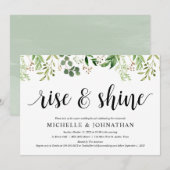Greenery Post Wedding Brunch Elopement Reception Kaart (Voorkant / Achterkant)