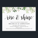 Greenery Post Wedding Brunch Elopement Reception Kaart<br><div class="desc">Een brunch feest plannen met de newlyweds de dag na de bruiloft? nodigt gasten uit met dit Greenery-ontwerp,  de Post Wedding Brunch / Wedding Elopement Reception / party viering Invitation Card. Voeg je brunchgegevens toe in het overeenkomende zwarte lettertype/lettertype.

#TeeshaDerrick</div>